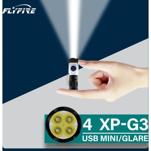 200000lumens most powerful mini tactical led flashlight usb xpg3 led torch waterproof 18350 or 18650 battery rechargeable