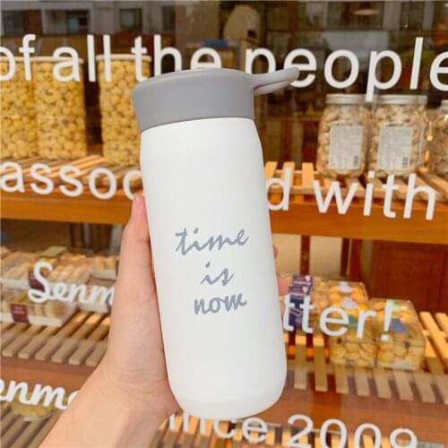 300/400ml Mini Stainless Steel Thermos Tea Coffee Mug Water Bottle For Girls Warm Winter Travel Vacuum Flask Thermal Coffee Cup
