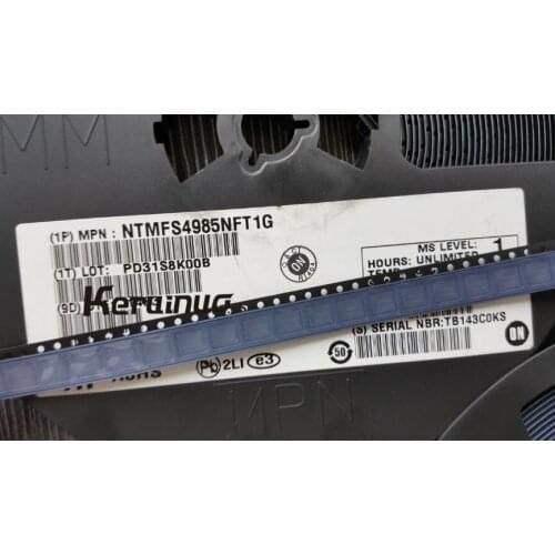 50pcs/Lot NTMFS4985NFT1G NTMFS4985 DFN-8 30V 65A 3.4mOhm Single N-Ch Power MOSFET