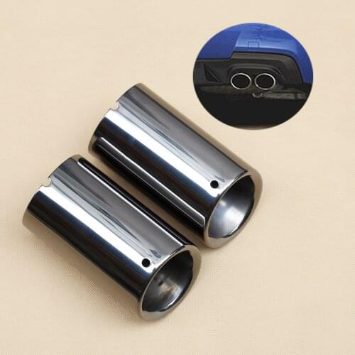 Fit For BMW E90 E92 325 328 2006-2010 Accessories Rear Exhaust Tailpipe End Muffler Tip Cover Decoration Stainless Steel