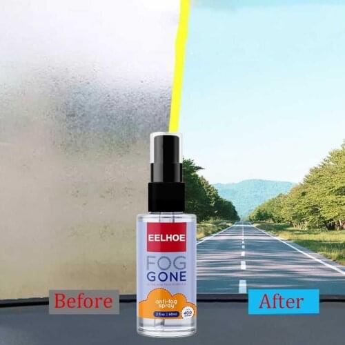 60ml Car Antifogging Agent Anti-fog Spray Prevents Windows For Glass Glass Car Window Mirrors Glasses Fogging Cleaner W4H6