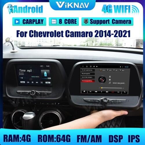 10 INCH Android Car Radio With screen GPS Navigation for Chevrolet Camaro 2014-2021 car head unit stereo DVD multimedia player