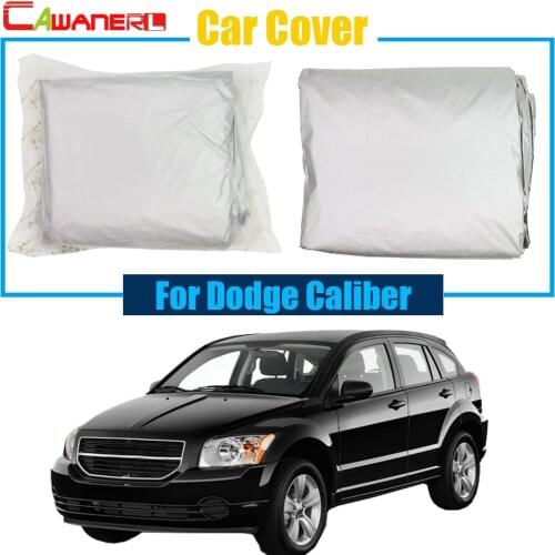 Cawanerl Full Car Cover Anti UV Rain Snow Resistant Cover Sun Shade Dustproof For Dodge Caliber