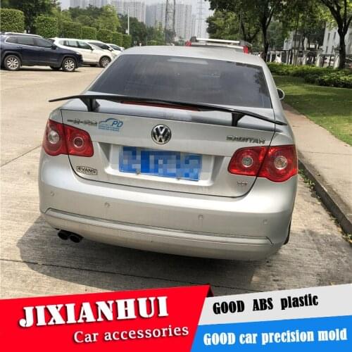 For J etta Spoiler 2006-2019 Volkswagen J etta TF High Quality Spoiler ABS Material Car Rear Wing Primer Color Rear Spoiler