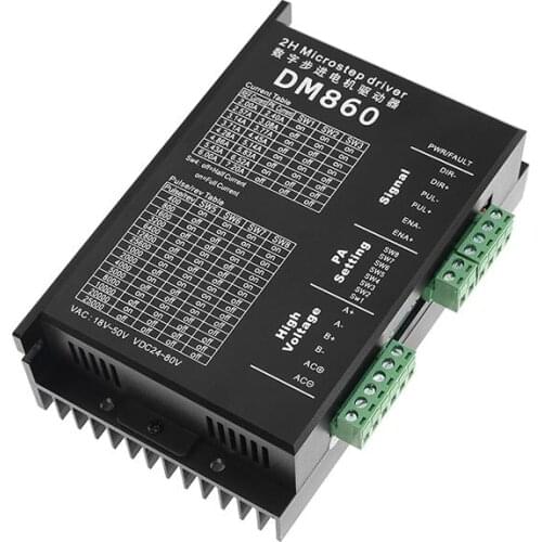 1PCS stepper Motor Driver Dm860H Microstep Motor Brushless Dc Motor Shell For 57 86 Stepper Motor Nema 23 34