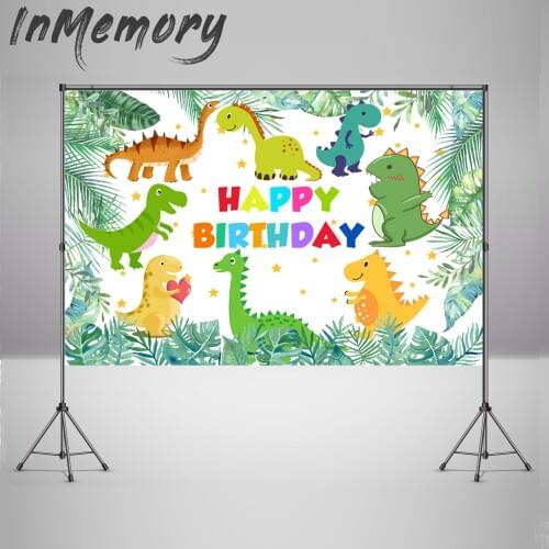 Photography backgrounds Jungle Party Dinosaur Custom Children Birthday Party Photo Studio Newborn Backdrops Photobooth 220x150cm