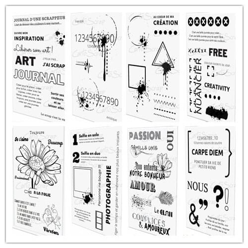 French Clear Silicone Rubber Stamp for DIY scrapbooking/photo album Decorative craft 3248