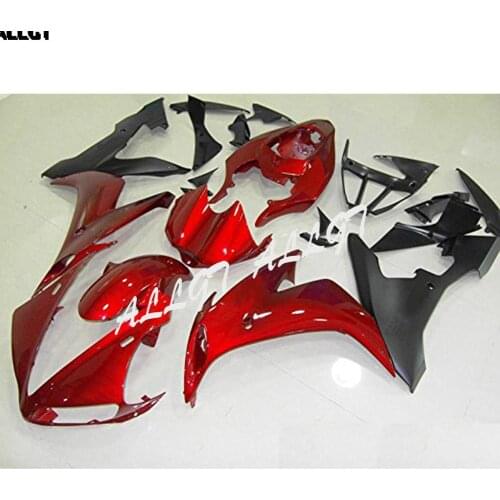 Red Black Plastic ABS Injection Mold Fairings Bodywork Frame + Full Tank Cover For 04 05 06 Yamaha YZF-R1 2004 2005 2006