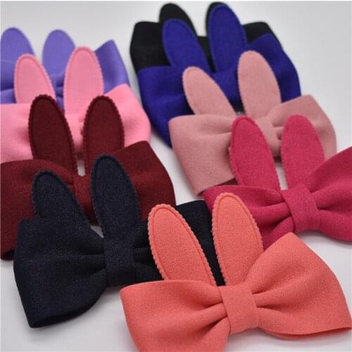 Hot Selling Children Hair Clip Accessories Rabbit Ear Bowknot Girls Hair Clip Wholesale