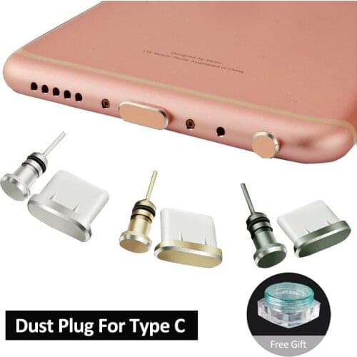 Metal Type C USB C Plug Set Earphone Jack 3.5 Plug For Huawei P30 P40 Lite Redmi Note 8 7 Accessories Para Celular USB C Cover