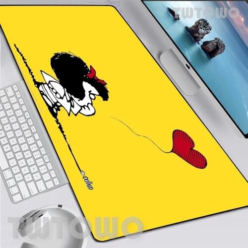 Mafalda Custom New Mouse Pad Soft Natural Rubber Cartoon Lovely Anime Home Mice Pad Desktop Mouse Pad Keyboard Pad MousePad