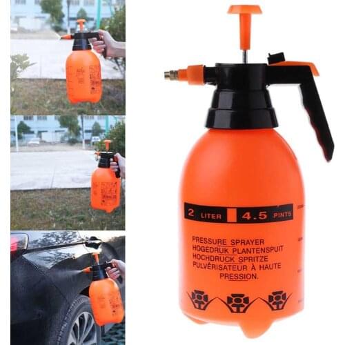 2L Pressure Garden Spray Bottle Plastic Handheld Sprayer Home Water Pump Sprayer Portable Household Potted Plant Waterer