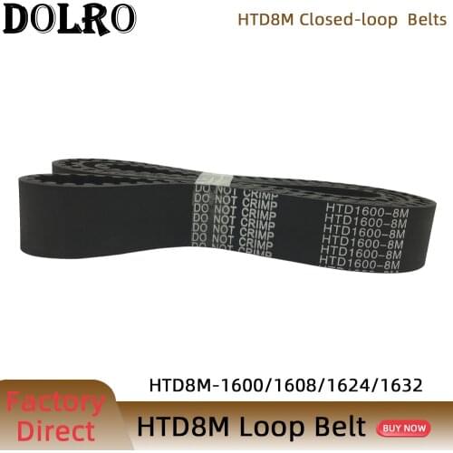 HTD 8M synchronous belt C=1600/1608/1624/1632width 15/20/25/30/40/50mm Teeth 200 201 203 204 HTD8M Timing Belt 1600-8M 1608-8M