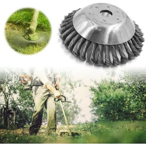 Weed Grass Trimmer Blade Break Proof Wired Round Edge Steel Trimmer Weed Cutters Grass Machine Accessories For Garden Lawn