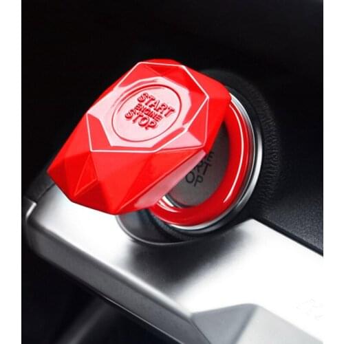 One-button Universal Engine Start/Stop Button Cover Push Start Button Cover Anti-Scratch Car Engine Decoration Cover