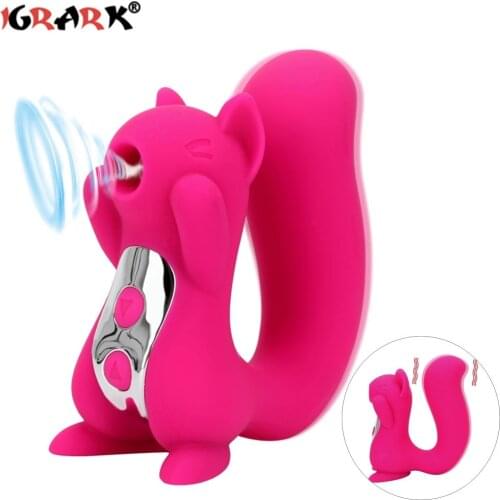 Pig Squirrel Sucking Vibrators For Women Clitoris Sucker Anal Licking Vagina Massage Masturbators Sex Toys Adults Erotic Machine