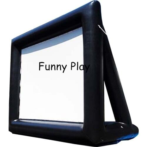 Waterproof pvc tarpaulin outdoor portable inflatable movie screen commonweal cinema screen for commercial advertising