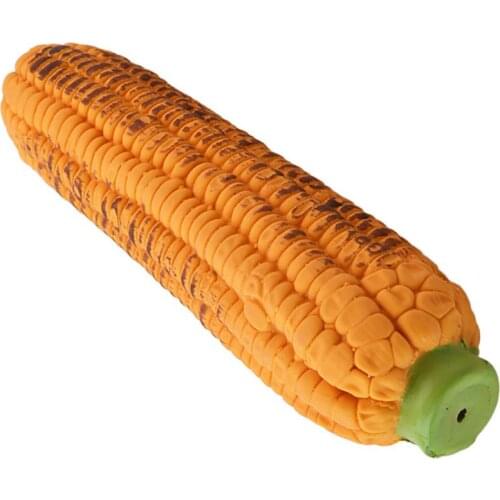 Dog Toys Rubber Pet Chewing Toy Latex Simulated Corn Dog Toothbrush Puppy Squeaky Toy Pet Teeth Cleaning Toy Dogs Entertainment