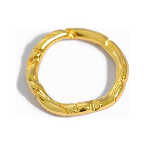 1pc 2.85MM Authentic 925 sterling silver engraved Irregular concave-convex Wave Thin Ring adjust Fine Jewelry Women TLJ1241