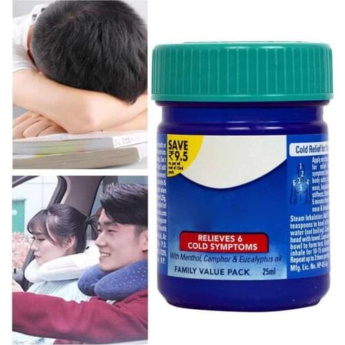 1 Pcs Vapour Rub White Cooling Balm Ointment For Anti Brain Refreshing Headache Dizziness Balm Oil Mosquito Essential B7B3