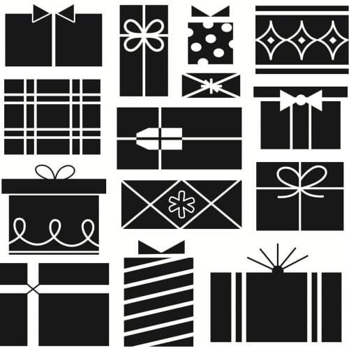 14x14 gift box Ttransparent Clear Stamps Silicone Seals for DIY scrapbooking photo album Card Making