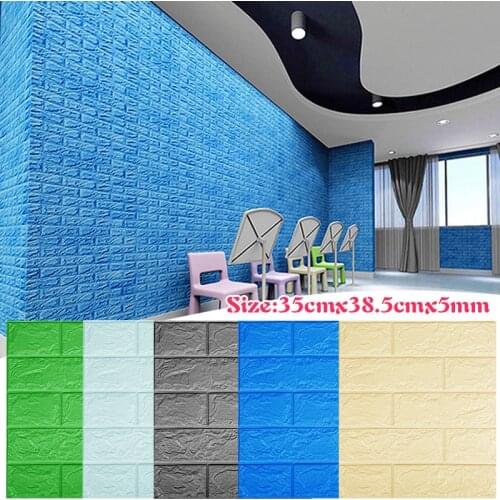 3d three-dimensional wall sticker self-adhesive waterproof and moisture-proof kitchen sticker wallpaper foam house renovation