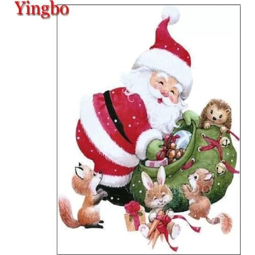 5D Santa Claus And Cute Animals DIY Diamond Painting Full Square Circular,Diamond Embroidery Mosaic 3d Picture Of rhinestones