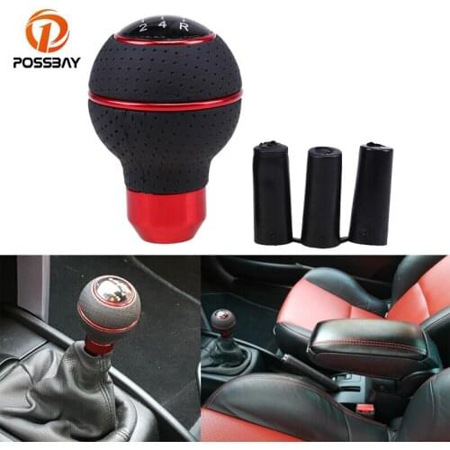 POSSBAY Car Styling 5 Speed Automobile Gear Shift Knob Head For Peugeot VW Toyota Citroen Shifter Lever Knob Palanca Cambio