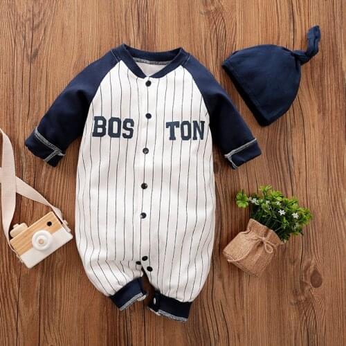 Newborn Baby Boy Clothes Set with Hat Boutique Infant Little Girl Outfits Toddler Fall Clothing Kids Costume 0 3 6 9 12 24 Month