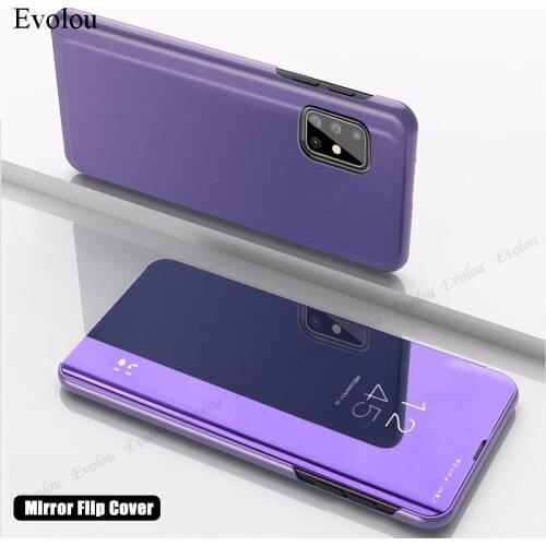 Flip Mirror Stand Cover for Vivo Y20 Y20s Y20i Y30 Y50 v19 v20 S1 Pro IQOO U1X Plating Mirror Flip Case for Vivo V2029 V2027