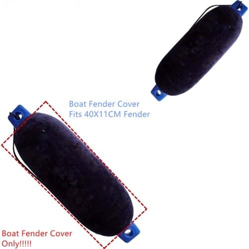 Black Velvet Boat Fender Cover For Center Rope Tube Style for 110mm x 400mm /4.5 inches x 16 inches (G0)Fenders