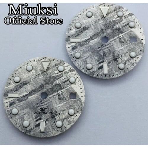 Miuksi 28.5mm watch dial luminous dial fit ETA 2836 2824 Miyota 8205 8215 821A Mingzhu DG 2813 3804 Seagull ST1612 movement