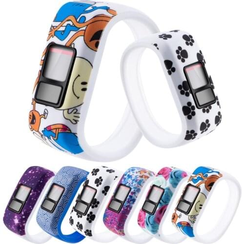 Kids Bracelet Strap For Garmin Vivofit JR / JR 2 Colorful Silicone Wristband For Vivofit 3 Replacement Child Sports Watch Band
