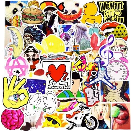 Diy stickers posters wall stickers for kids rooms home decor sticker on laptop skateboard luggage wall decals car sticker 300pcs