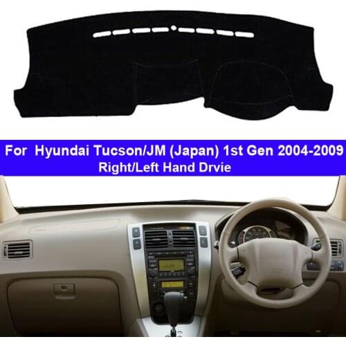 2 Layers Car Dashboard Cover For Hyundai Tucson / JM (Japan) 1st Gen 2004 - 2009 Dash Mat Carpet Cape Pad 2005 2006 2007 2008