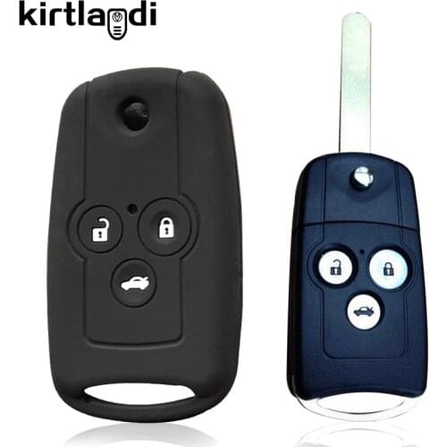 Kirtlandi 3 Buttons Modified Filp Remote Key Shell Fob Case for Honda CRV Civic IX Insight Ridgeline HRV Jazz ACCORD 8 2003-2013