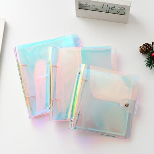 Laser Colorful Loose Leaf PP Album Card Collection Book for 3/4/5/6 Inch Photo Albums