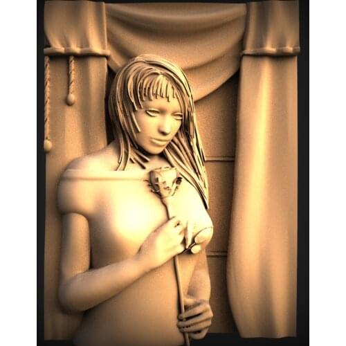 3d STL Model for CNC Router Engraver Carving Machine Relief Artcam Aspire -decor relief "women " CNC files
