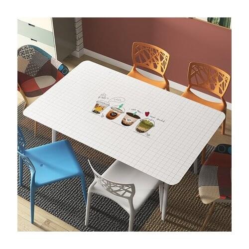 Milk Tea Alliance PVC Table Mat Succulents Pattern Protect the Desktop Easy To Clean For Kitchen Green Plants