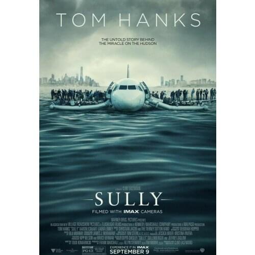 NEW SULLY MOVIE Art print Silk poster Home Wall Decor
