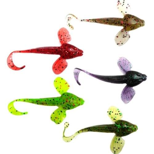 New product Silicone bait soft plastic worm fishing artificial soft lure 5 pcs 10cm 5.5g