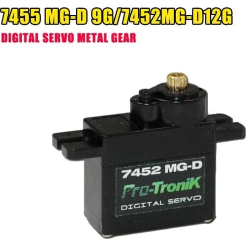 Original PTK 7455 MG-D 9g Digital Servo Metal Gear For RC Aircraft Helicopter EPP Indoor Airplane RC Racing Drone FPV Model