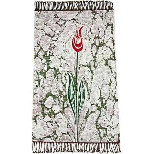 GREAT Gift Tulip Cotton Prayer Rug Color COVER FOR PRAYER AND QUALITY CARPET FREE SHİPPİNG