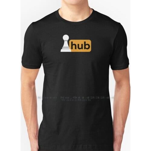 Pawn - Hub T Shirt 100% Pure Cotton Chess Pun Funny Checkmate Grandmaster Joke Strategy Chess Player Chess Pun Humor Sarcastic