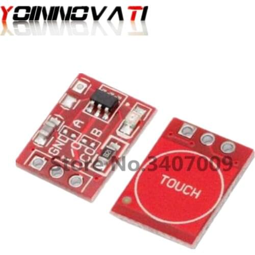 50pcs TTP223 Touch Key Switch Module Touching Button Capacitive Switches Self-Locking/No-Locking Capacitive Switches