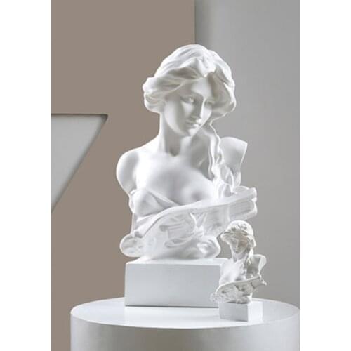 Nordic Character Sculpture Crafts david Plaster Statue Resin Art Avatar Wine Cabinet Home Living Room Decoration Sketch Facial F