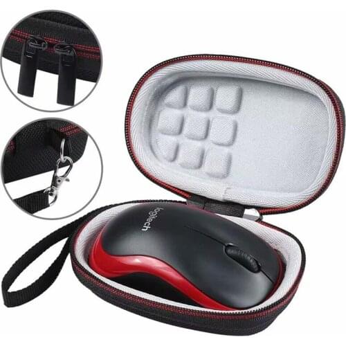 Computer Mouse Storage Bag Portable Hard Shell Cover for Logitech M185 M186 M187 M557 Mouse Wireless Shockproof Dustproof Mouse