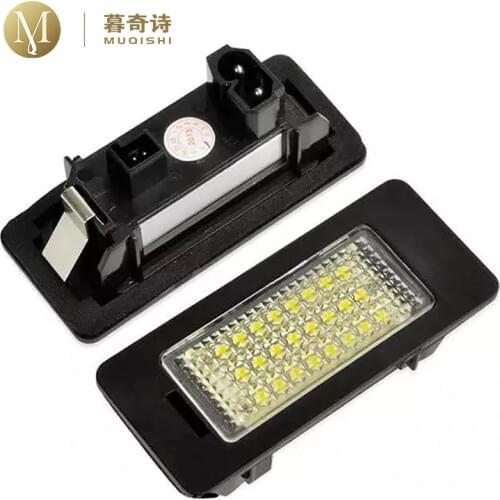 LED car License Plate Lights plate number For BMW E70 X5 e81 e39 e90 e60 car hide auto license plate holder number plate light