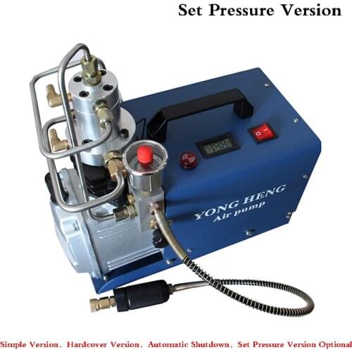 High Pressure Air Pump 30MPA 1.8KW Electric Air Compressor for Pneumatic Airgun Scuba Rifle PCP Inflator 220v/110v 40L/50L/MIN