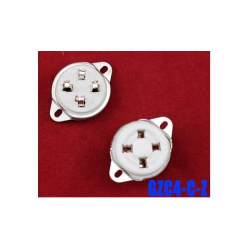 10Pcs new 4pin tube GZC4-C-Z sockets ceramic base 811, 300B, 2A3, etc